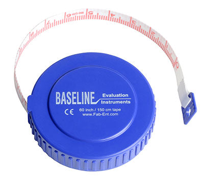 Baseline woven measurement tape with push-button retractor, 60"