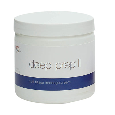 Deep Prep II tissue massage cream, 15 ounce jar