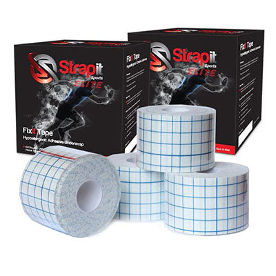 Strapit SPORTSTAPE, Fixit Hypoallergenic Adhesive Underwrap Roll, 2 in x 11 yds, White