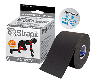 Strapit ACTIVETAPE V2, 2 in x 5.5 yds, Black