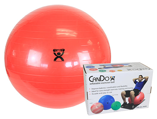 CanDo inflatable ball, red, 75 cm (30"), boxed